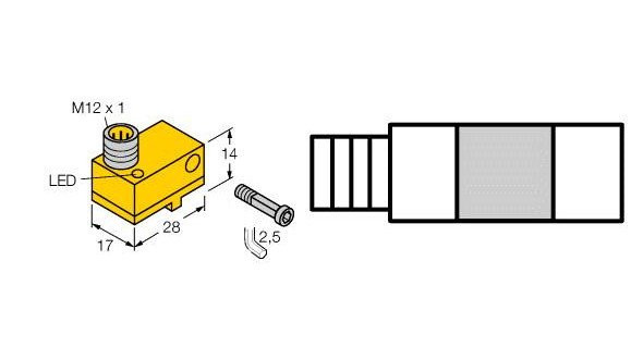 Turck Magnetic field sensor for pneumatic cylinders