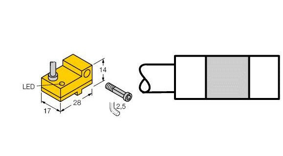 Turck Magnetic field sensor for pneumatic cylinders