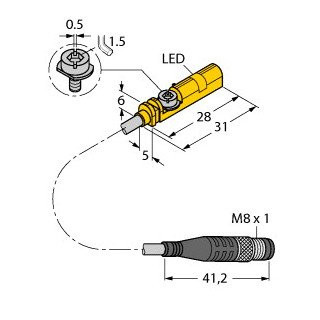 Turck Magnetic field sensor for pneumatic cylinders