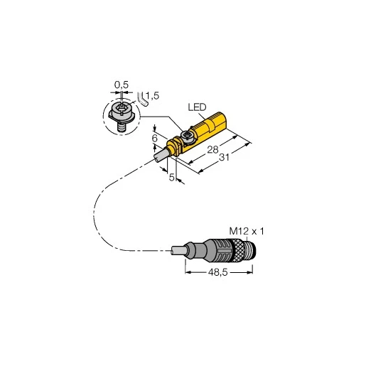 Turck Magnetic field sensor for pneumatic cylinders