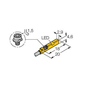 Turck Magnetic field sensor for pneumatic cylinders