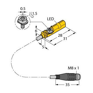 Turck Magnetic field sensor for pneumatic cylinders atex declaration of co