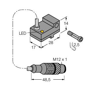 Turck Magnetic field sensor for pneumatic cylinders (magnetic-field immune)