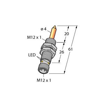 Turck Magnetic field sensor with tin coating for detection of ferromagneti