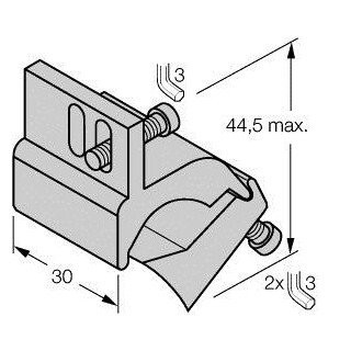 Turck Montageaccessoires Montagebeugelvoor trekstangcilinders