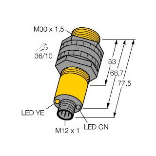 Banner Opto-Elektronische sensor, zender-ontvanger systeem (zender)