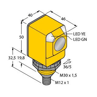 Banner LICHTSENSOR Q40SP6FF600Q