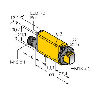Banner Optosensor retro-reflectieve sensor fm12atex0094x