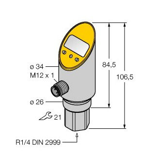Turck Pressure sensor 2 PNP/NPN transistor switching outputs