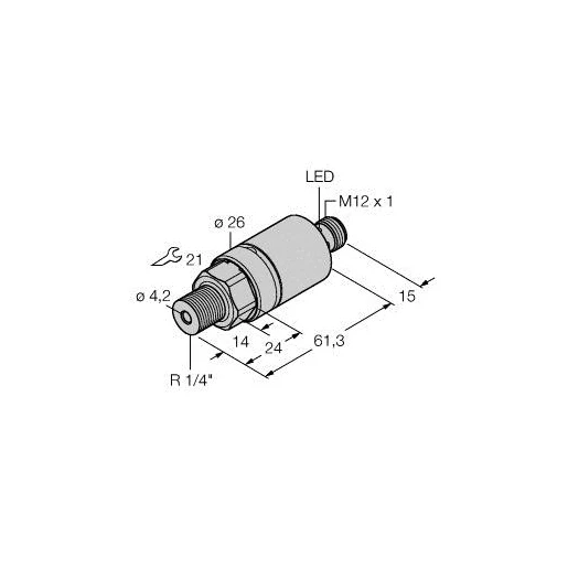 Turck Pressure sensor 2 PNP/NPN transistor switching outputs