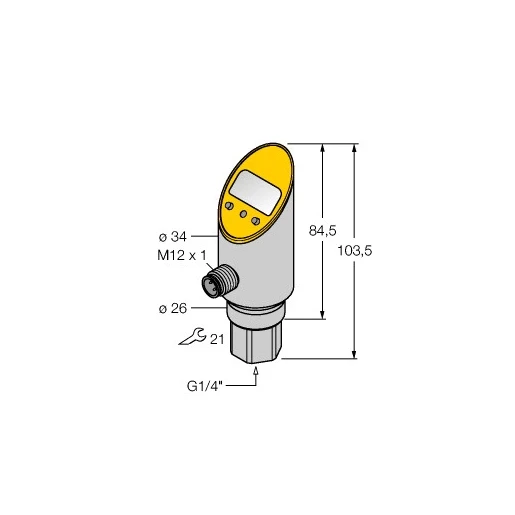 Turck Pressure sensor with analog output and PNP/NPN transistor switching O