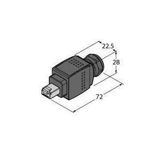 Turck Field-Wireable connector push-pull RJ45 connector according to