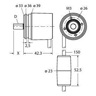 Turck Rotative measurement absolute rotary encoder / multiturn