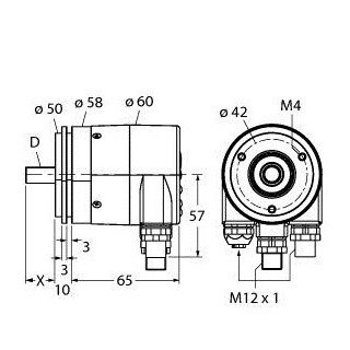 Turck Rotative measurement absolute rotary encoder / single-turn