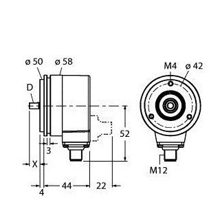 Turck Rotative measurement absolute rotary encoder / single-turn