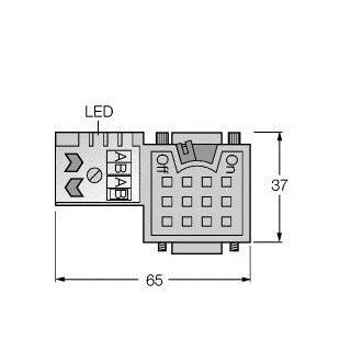 Turck Sub-D connector haaks
