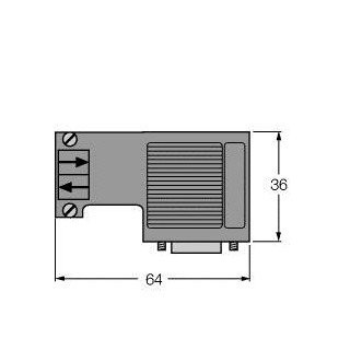Turck Sub-D connector male angled customizable kema 04 atex 1233