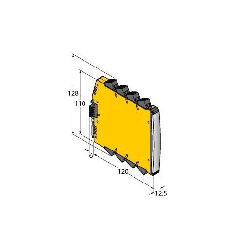 Turck Temperature measuring amplifier 2-channel TÜV 15 atex 168214 X