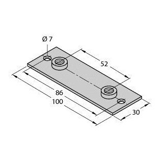 Turck Montageaccessoires Opgelaste plaat voor montageklemmen