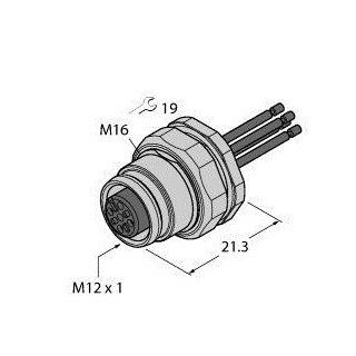 Turck Accessories for actuator/sensor cables female flange with strands re