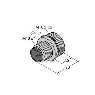Turck Accessories for fieldbus systems female flange with solder contacts,