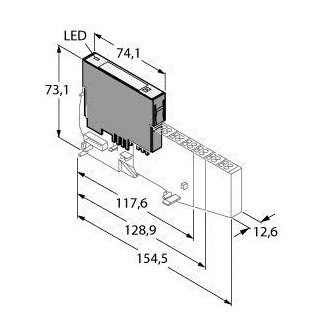 Turck BL20 Electronic module 2 rfid channels (HF/uhf)