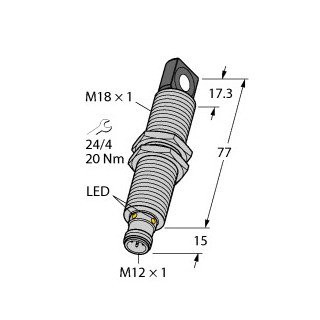 Turck Ultrasonic sensor diffuse mode sensor