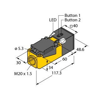 Turck Ultrasonic sensor diffuse mode sensor