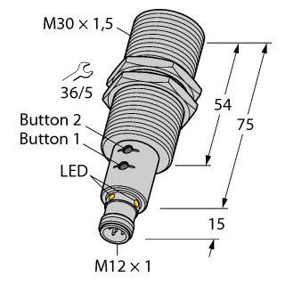 Turck Ultrasonic sensor diffuse mode sensor