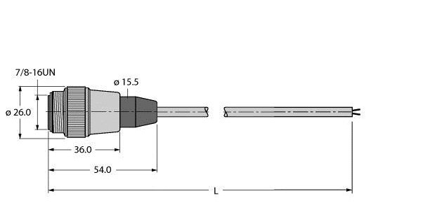 Turck Voedingskabel, aansluitkabel