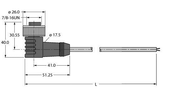 Turck Voedingskabel, aansluitkabel