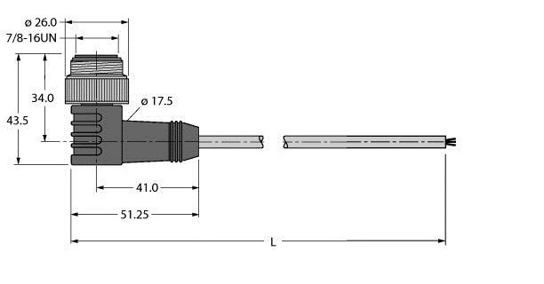 Turck Voedingskabel, aansluitkabel