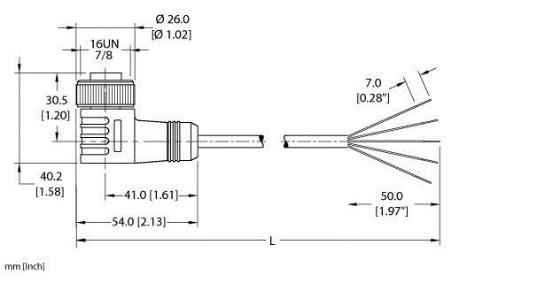 Turck Voedingskabel, PVC-kabelmantel