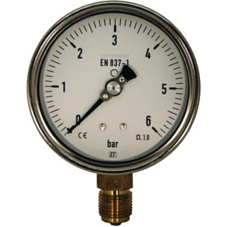 UBEL MANOMETER 100 MM 0-6 BAR