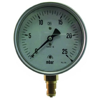 UBEL MANOMTR 160MBAR 1/2"
