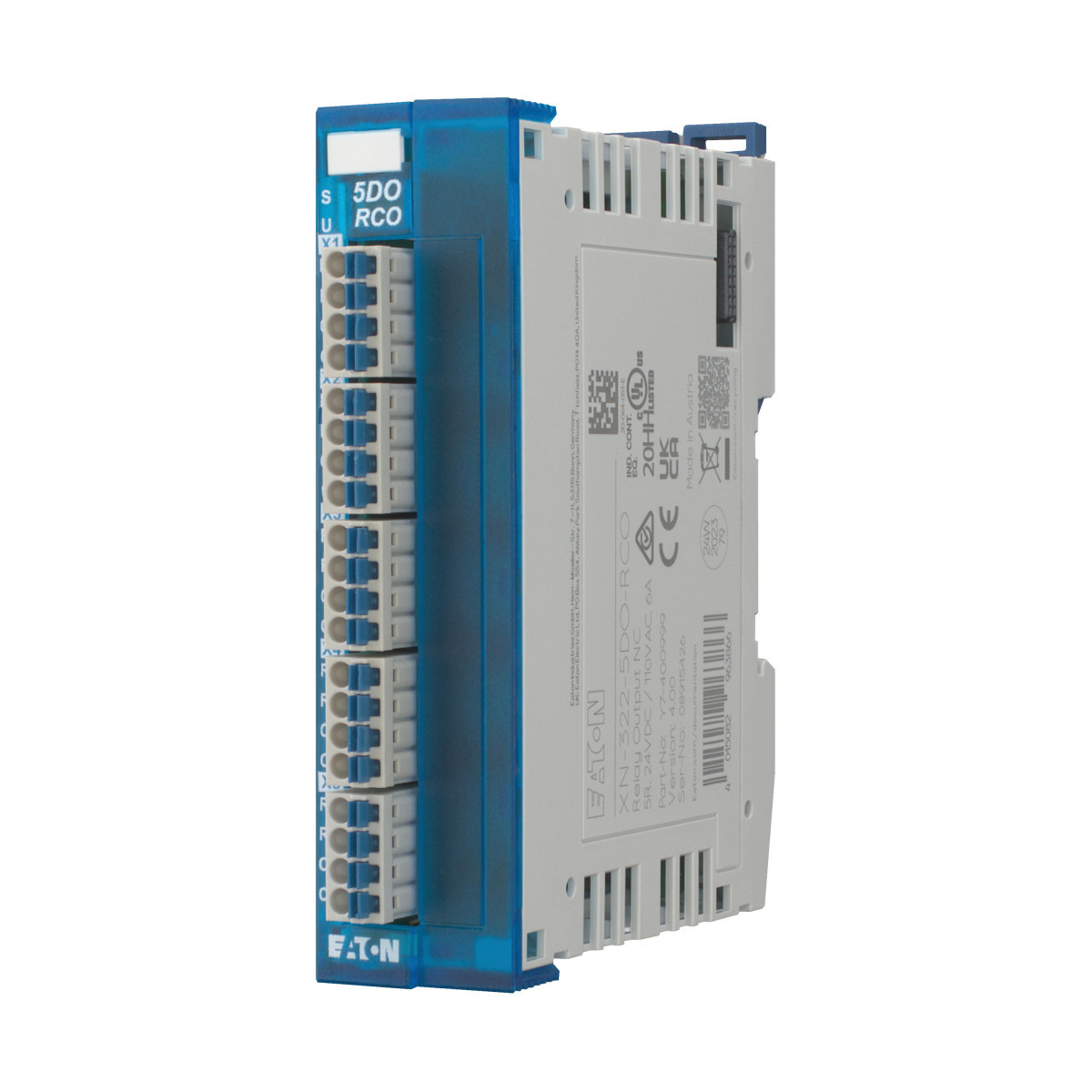 Eaton XN Digitaal Relaismodule, 5 DQ relais, wisselcontact (co)
