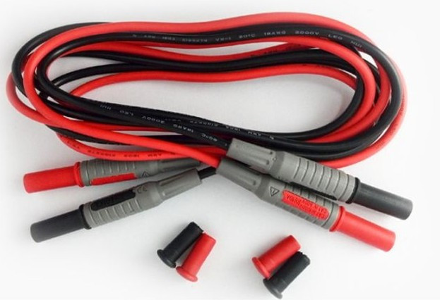 UNI-T meetsnoeren Set Meetsnoeren (rood/zwart) met rechte aansluiting