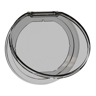 Unica System+ - desk unit XS - transparent lid