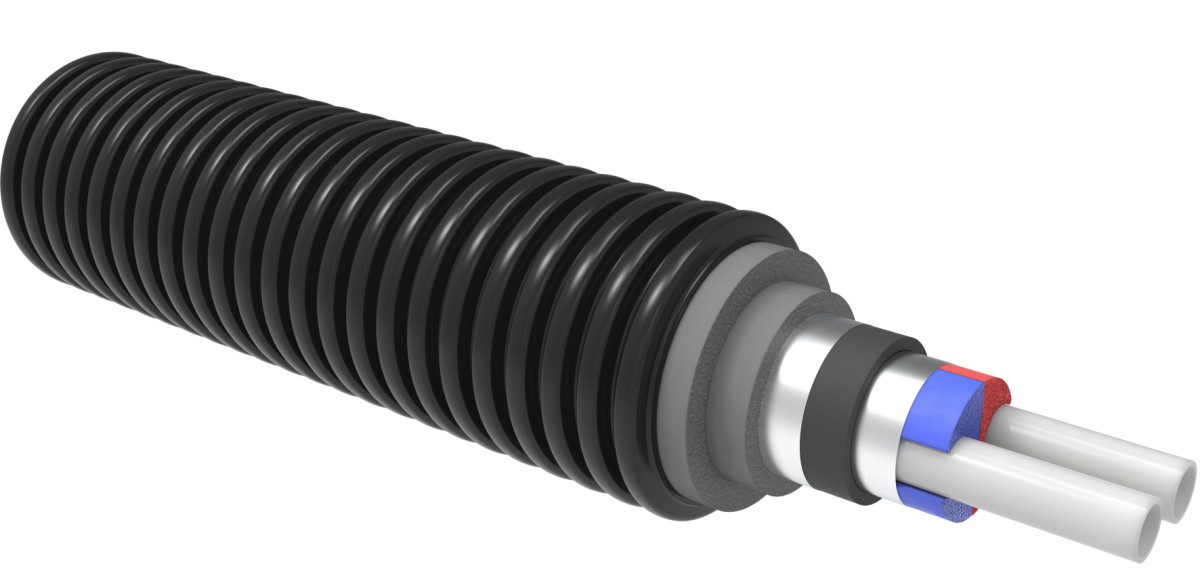 UPONOR Ecoflex VIP Ecoflex Vip thermo twin 2x32x2,9/140