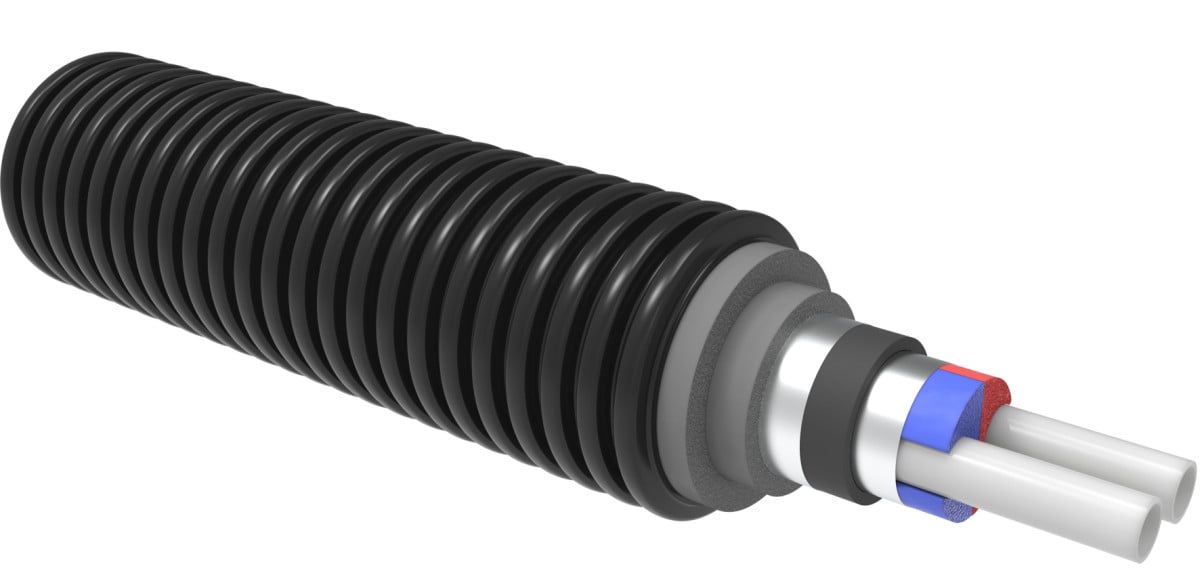 UPONOR Ecoflex VIP Ecoflex Vip thermo twin 2x50x4,6/175