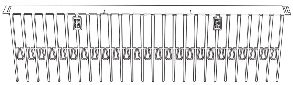Van der Valk BirdBlocker Birdblocker H=125MM (60 X 0,5MTR + 250 clips)