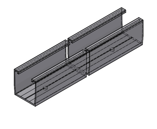 Van der Valk ValkCableCare PV Inverter shelter slim - trap. profiel L=979 MM