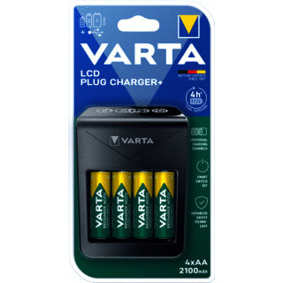 Varta LCD PLUG CHARGER+ 4 XAA
