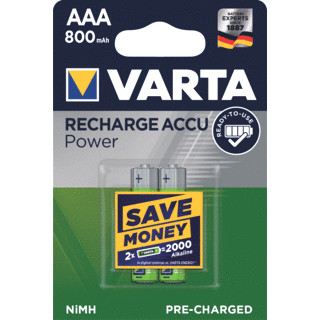 Varta C7526 Oplaadbare batterij ni-MH blis 800mah aaa