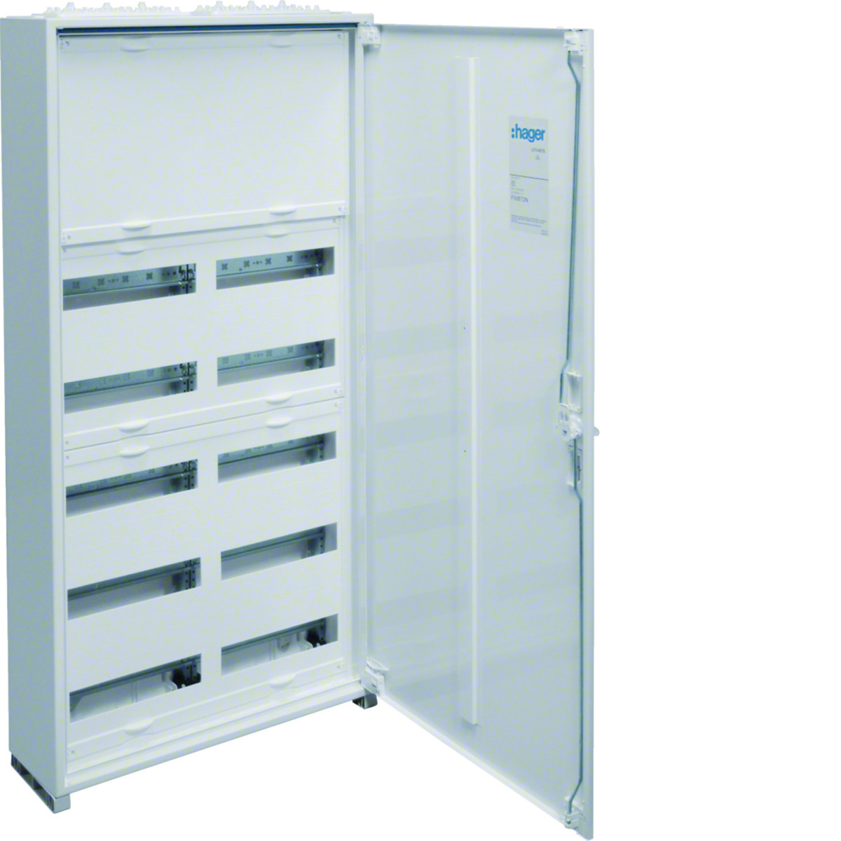 Veldverdeler Ip44 geïsol. 1100x550x161mm 120M+2 rijen dichte afdekpl.