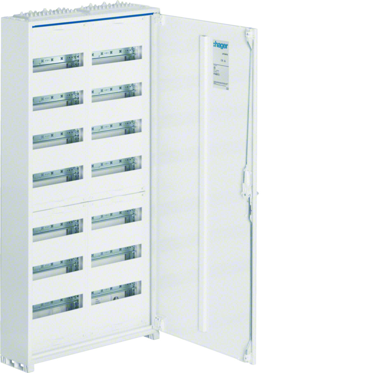 Veldverdeler Ip44 geïsoleerd 1100x550x161mm 168 modulen quickconnect