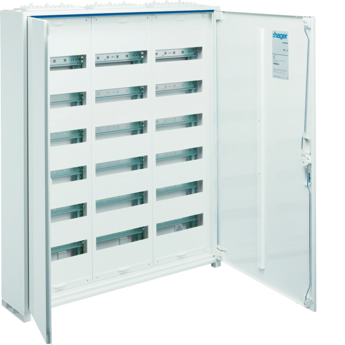 Veldverdeler Ip44 geïsoleerd 950x800x161mm 216 modulen quickconnect