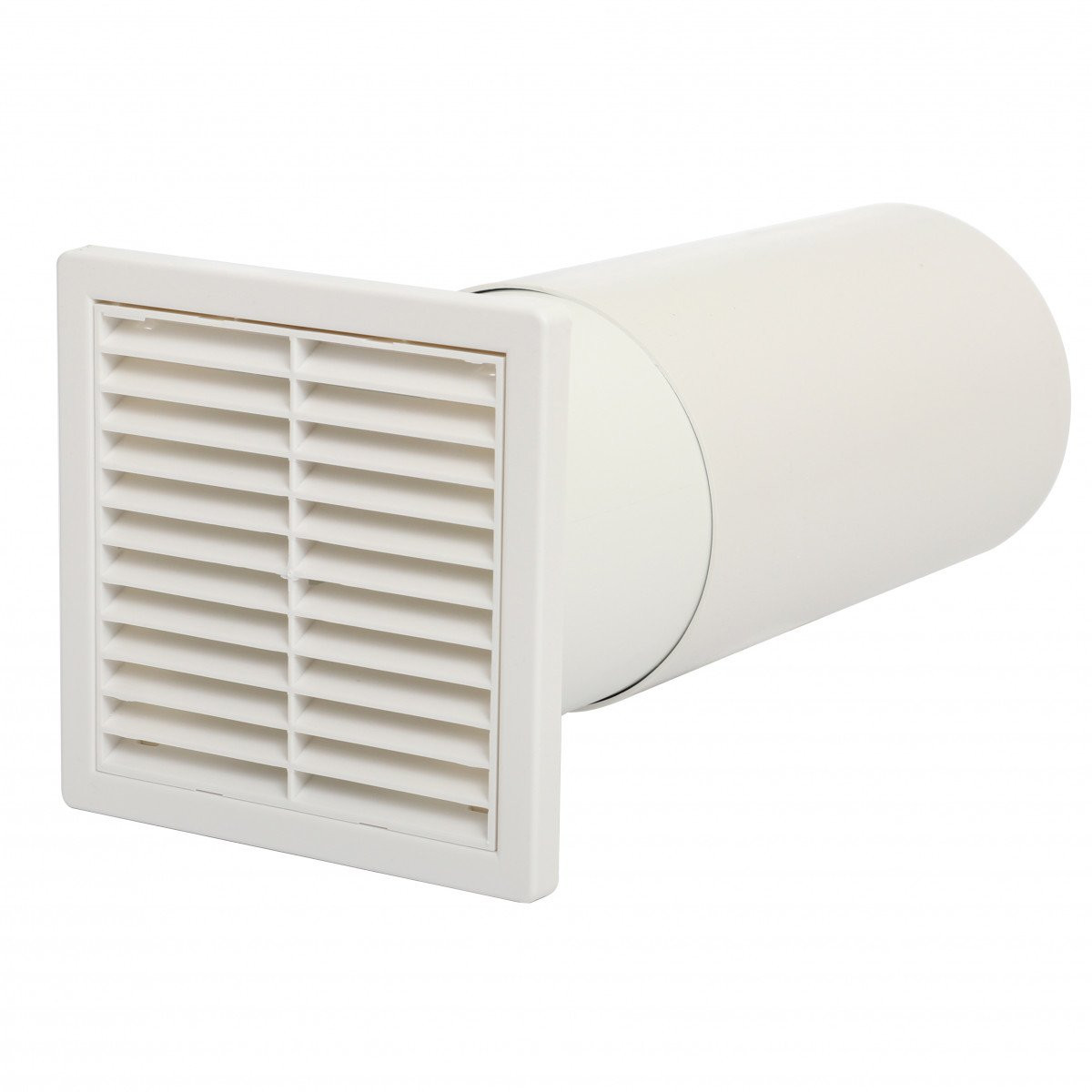 VENT-AXIA Accessoires MDVSW 125 / muurdoorvoer met rooster wit Ø125