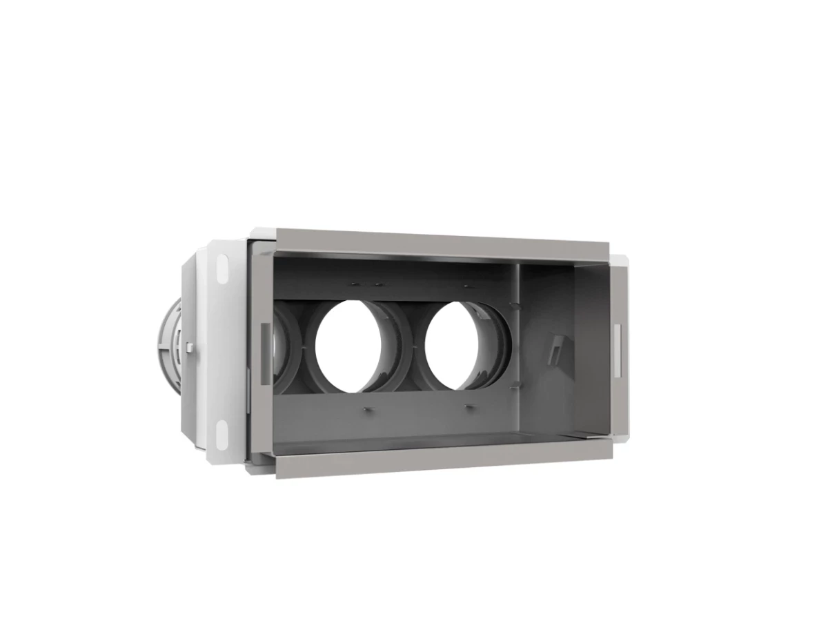 VENT-AXIA Uniflexplus+ Vmca 69 / wandcollector achter 3XØ69 (TBV rooster 200x100)