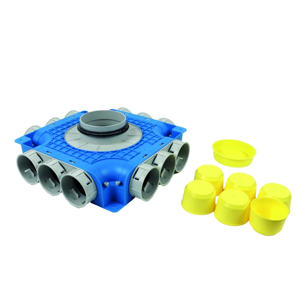 VENT-AXIA Uniflexplus+ VTVGS 69 125 / instortverdeler 12XØ69 zijaansl. tuit Ø125